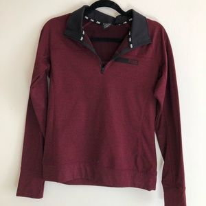 PINK Maroon Quarter Zip